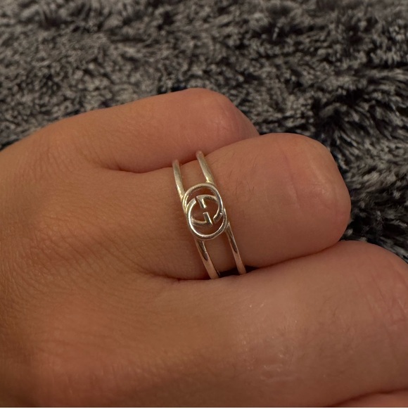 Gucci Interlocking Thin Open Band - Picture 4 of 12